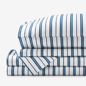 Company Kids Vertical Stripes Organic Cotton Percale Sheet Set