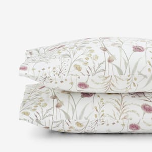 Legends Hotel Thistle Flower Wrinkle-Free Sateen Pillowcase (Set of 2)