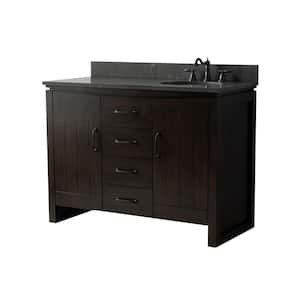 Single Sink in Bathroom Vanities with Tops