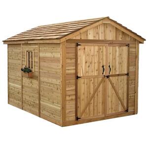 Approximate Width x Depth (ft): 8 x 12 in Wood Sheds