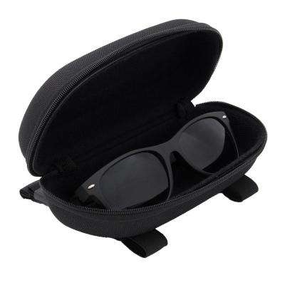 Auto Boss Interior Car Accessory Eyewear Visor Case with Adjustable Elastic Strap and Zip Closure in Black