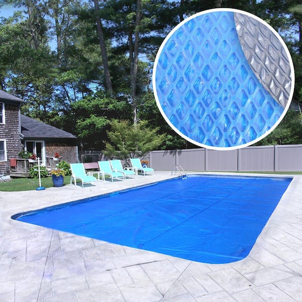 Extra Heavy-Duty Space Age Diamond Rectangular Solar Cover Pool Blanket