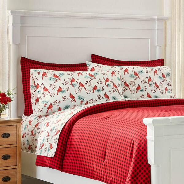 Home Decorators Collection Cotton Flannel Holiday Sheet and Comforter