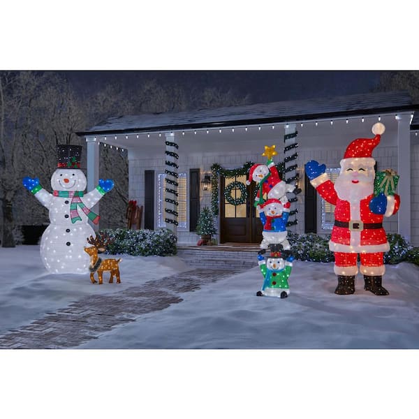 Home Accents Holiday 4.5 ft. Tinsel LED Stacked Gift Boxes Holiday Yard  Decoration 23RT54520141 - The Home Depot