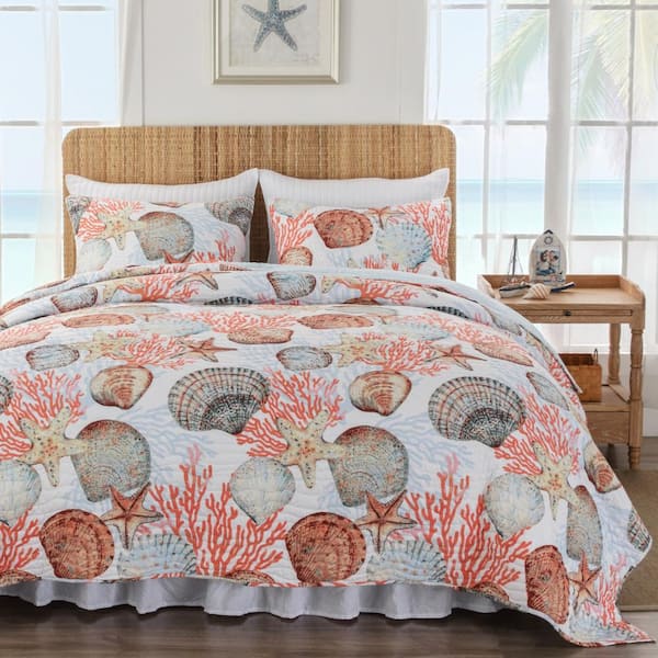 Beach Days Cotton Blend Quilt Set