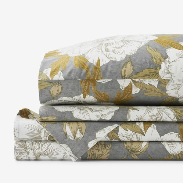 Company Cotton Peonies Sateen Sheet Set