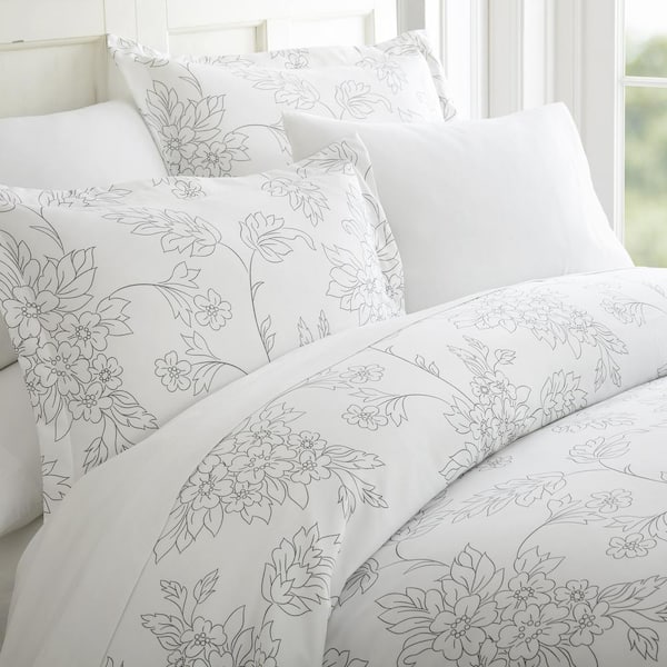Vine 3-Piece Microfiber Duvet Cover Set