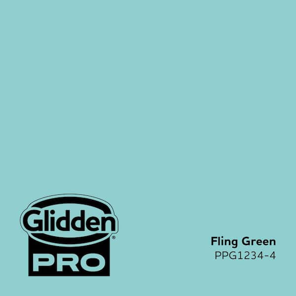 PPG1234-4 Fling Green Satin Interior Paint