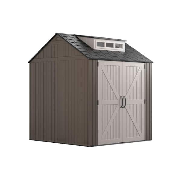 Rubbermaid 2 ft. 4 in. x 4 ft. 8 in. Small Vertical Resin Storage Shed  FG5L1000SDONX - The Home Depot