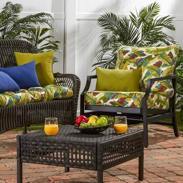 Greendale Home Fashions 25 in. x 47 in. 2-Piece Deep Seating Outdoor Lounge Chair  Cushion Set in Breeze Floral OC7820-BREEZE - The Home Depot