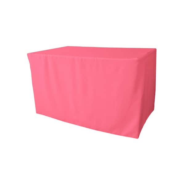 48 in. L x 24 in. W x 30 in. H Polyester Poplin Fitted Tablecloth