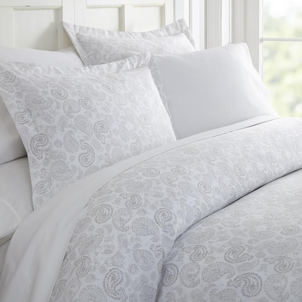 Coarse Paisley 3-Piece Microfiber Duvet Cover Set