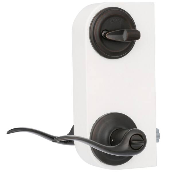 Kwikset Prescott Door Handleset Only with Tustin Door Handle in