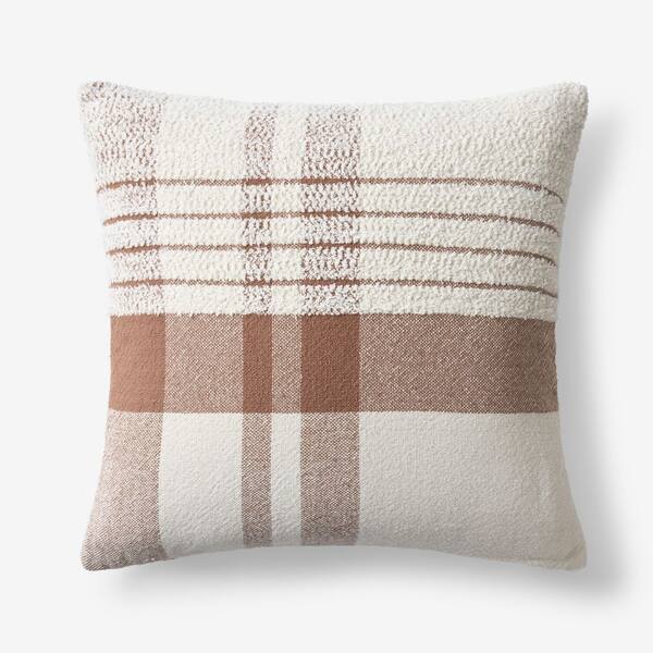 Company Cotton Boucle Plaid Throw Pillow Cover