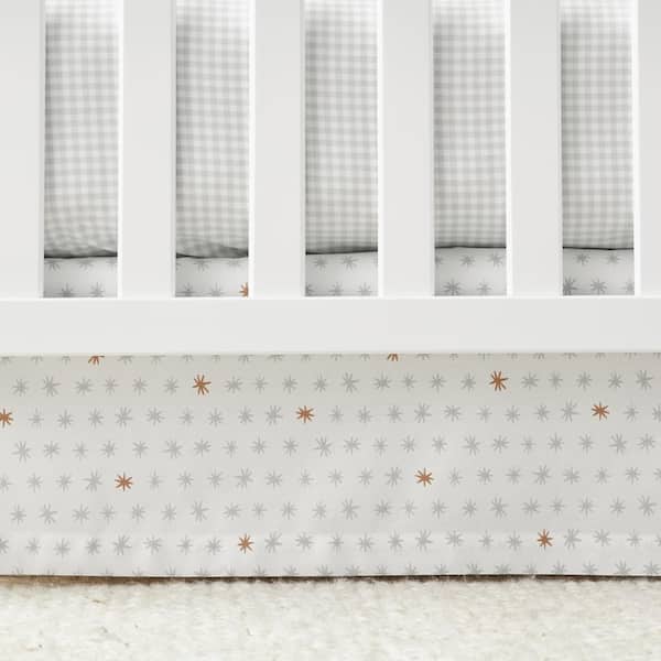Company Kids Ditsy Stars Organic Cotton Percale 16 in. Crib Skirt