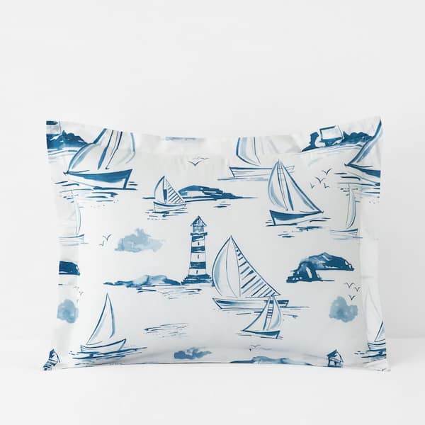 Company Cotton Boats and Lighthouse Percale Sham