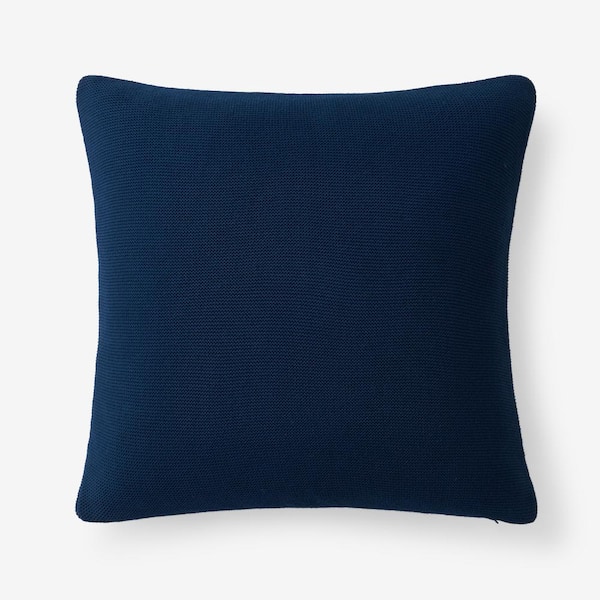Classic All Season Breathable Cotton Knit Decorative Throw Pillow Cover