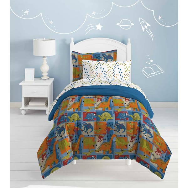 Dinosaur Blocks Comforter Set