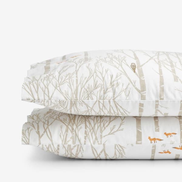 Company Cotton Wintery Forest Velvet Flannel Pillowcase Set