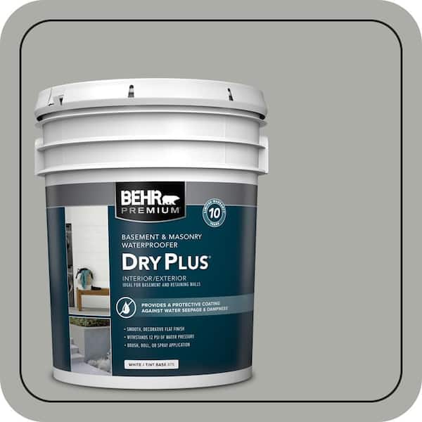 5 gal. #876 Basement Gray Flat Interior/Exterior Dry Plus Basement & Masonry Waterproofer