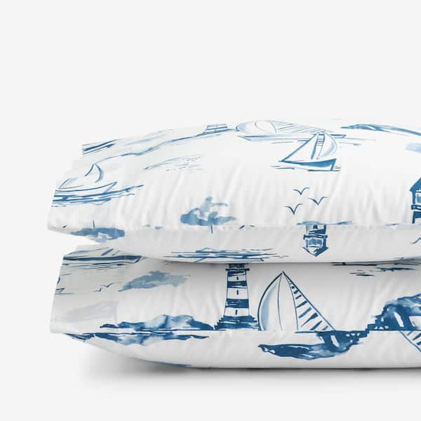 Company Cotton Boats and Lighthouse Percale Pillowcase (Set of 2)