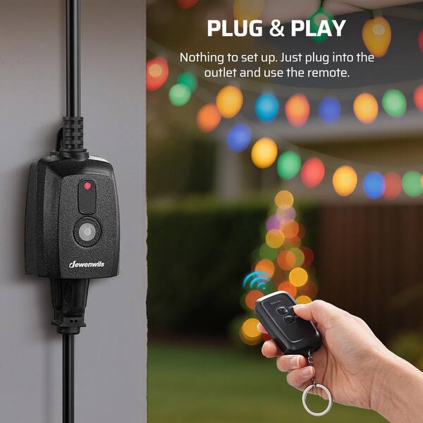 thumbnail image 2 of DEWENWILS Outdoor Wireless Remote Control Outlet - Weatherproof, 2 Remotes 2 of 4
