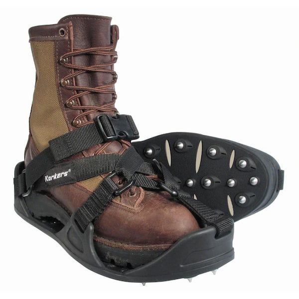 WorkTrax Overshoe Cleat with 28 Push-Through Steel Spikes/Pair