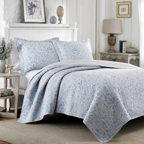 Mia Floral Cotton Quilt Set