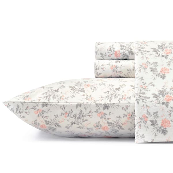 Rosalie Floral Flannel Sheet Set