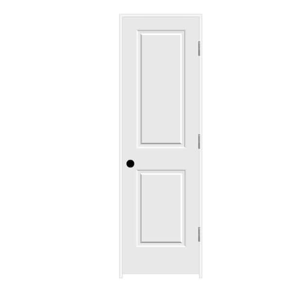 Carved C2020 Smooth 2-Panel Primed MDF Single Prehung Interior Door