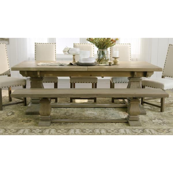 home decorators collection aldridge antique walnut extendable dining table