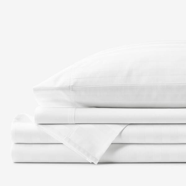 Company Cotton Dobby Stripe Wrinkle-Free Sateen Cotton Sheet Set