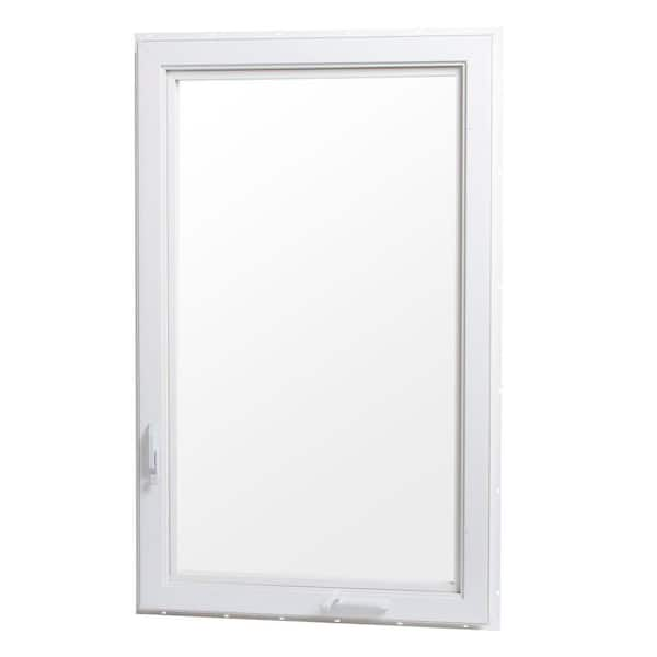 Vinyl Casement Window with Screen - Right Hand