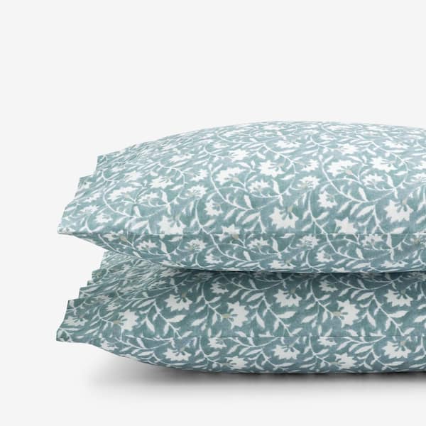 Company Cotton Ellary Vine Plaid Percale Pillowcase (Set of 2)