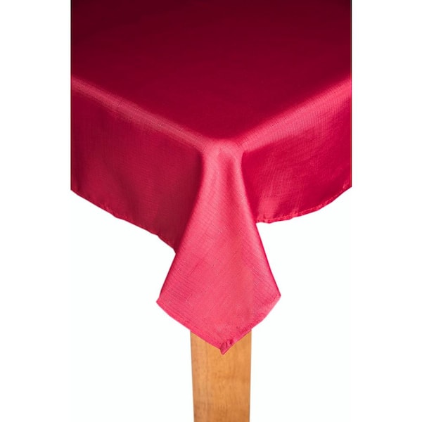 Oxford 52 in. x 70 in. 100% Polyester Tablecloth