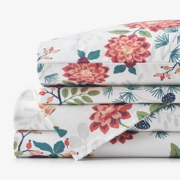 Company Cotton Vintage Blooms Velvet Flannel Sheet Set