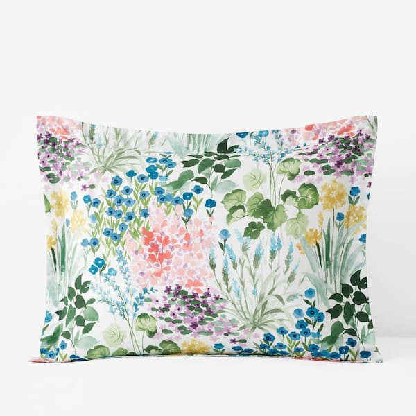 Company Cotton Flower Garden Cotton Percale Sham