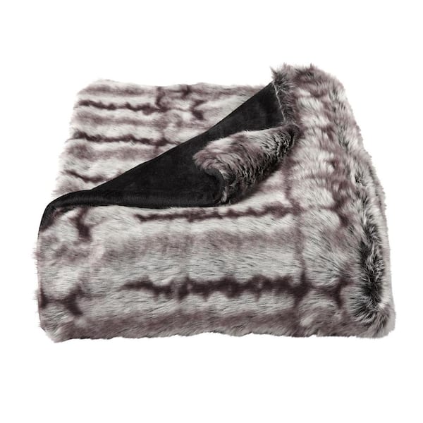 Oversized Premium Fashion Faux Chinchilla Hypoallergenic Throw Blanket