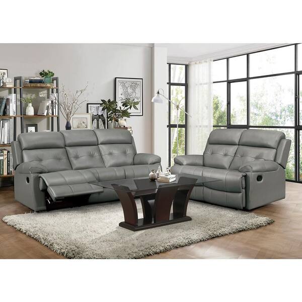 Oswald leather power reclining sofa