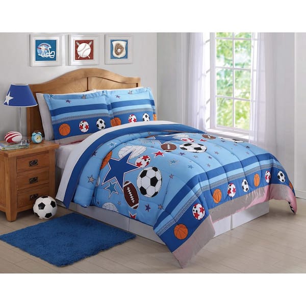 Blue Sports Comforter Set