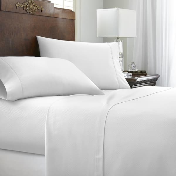 Chevron Embossed Geometric Microfiber Sheet Set