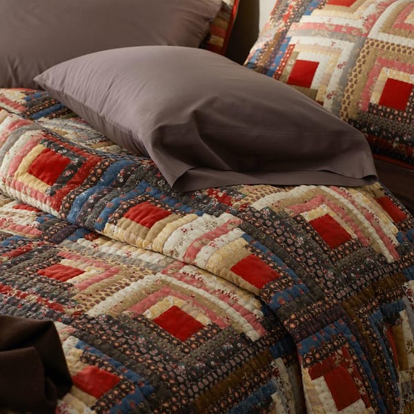 The Company Store Sunshine Patchwork Quilted Multi Cotton Euro Sham  51064F-E-MULTI - The Home Depot