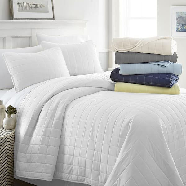Square Quilted Coverlet Set
