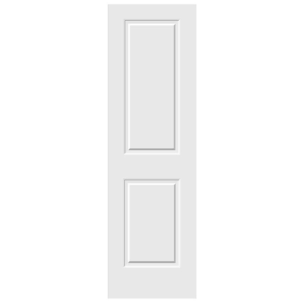 Carved C2020 Smooth 2-Panel Primed MDF Interior Door Slab