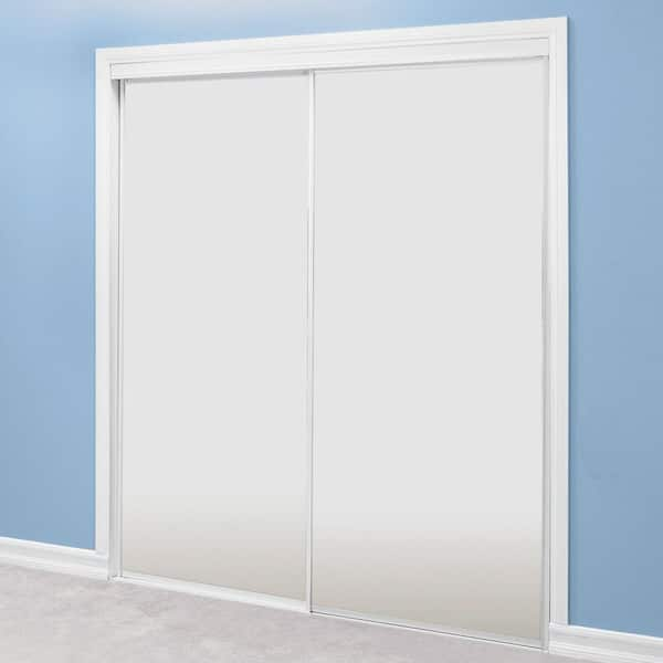 Aspen Steel Frame Prefinished White hardboard Interior Sliding Door