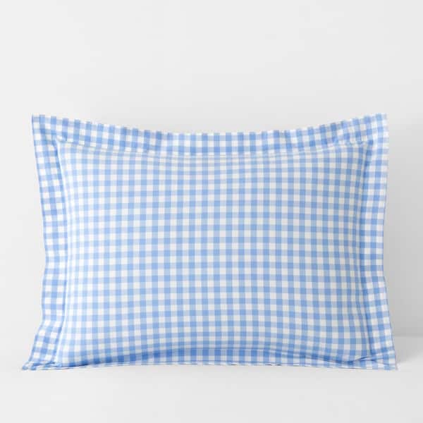 Company Cotton Gingham Yarn-Dyed Cotton Percale Sham