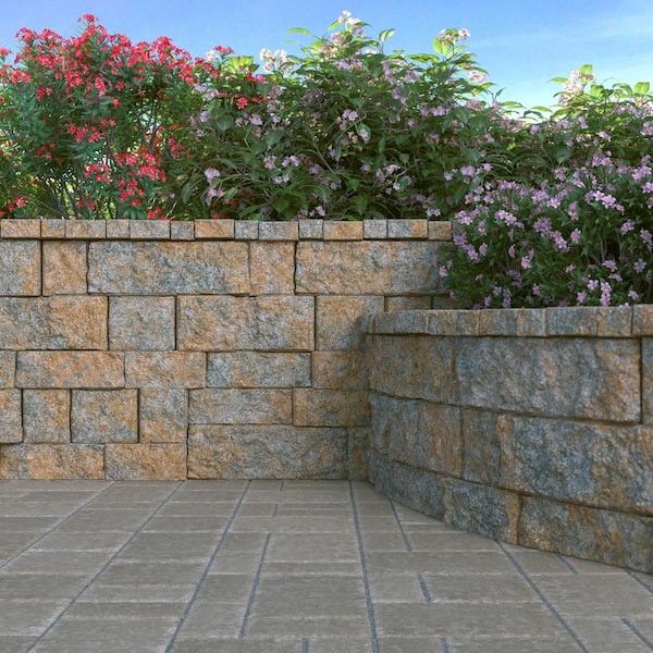 Home depot landscape wall sales stone