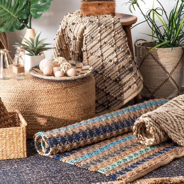 nuLOOM nuLOOM Jute and Natural Fiber Area Rug Collection - The