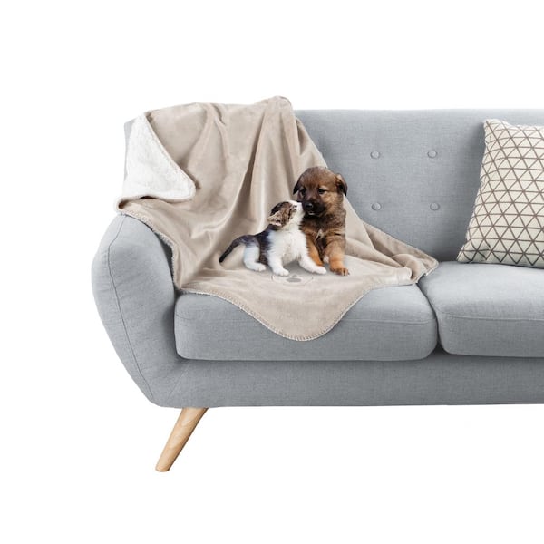 Waterproof Pet Plush Lap Throw Blanket