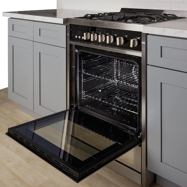 Magic Chef 24 in. 2.2 cu. ft. Electric Range with Convection in Stainless  Steel MCSRE24S - The Home Depot